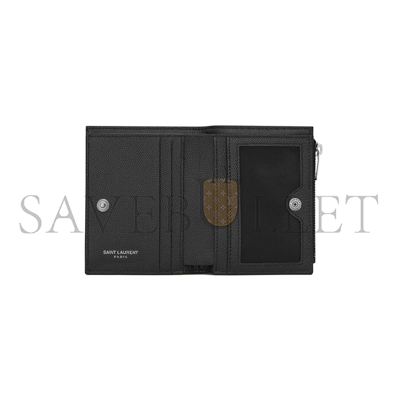 Y*L cassandre matelassÉ bi-fold wallet in grain de poudre leather 575879bow021000 (10.5*8.5*2.5cm)